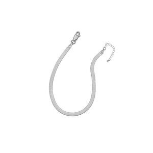 NWT Wendy Herringbone Bracelet 3.5mm // Italian Sterling Silver